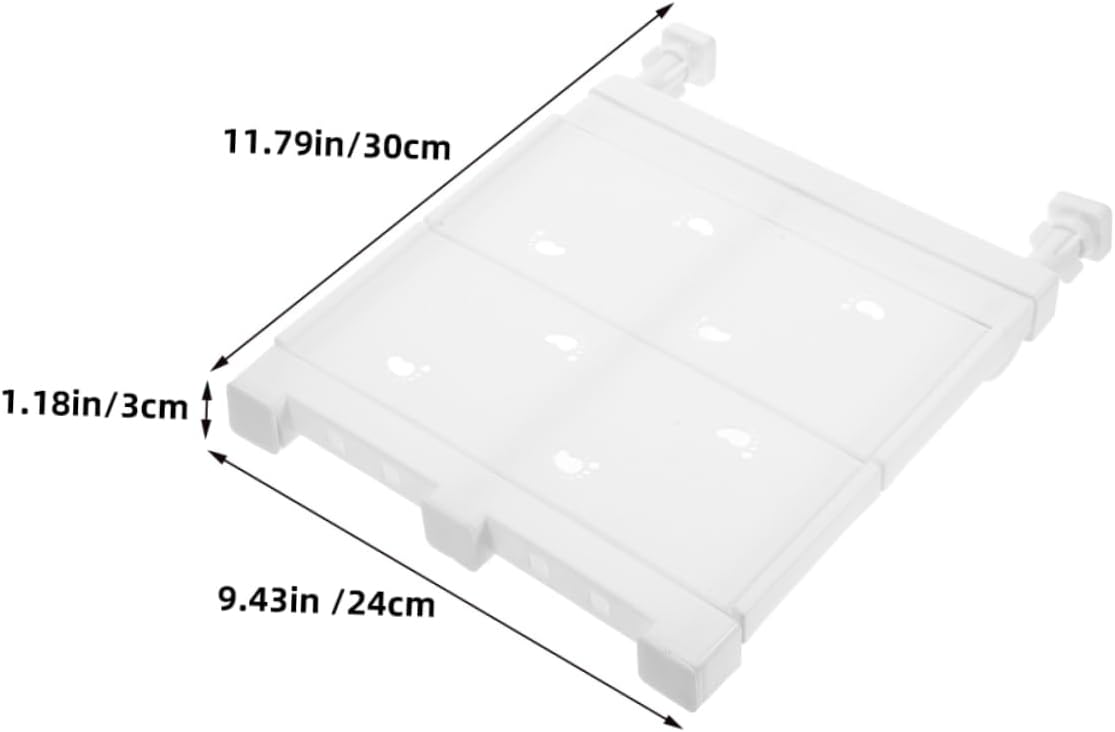 Adjustable Tension Shelf Organizer for Closet, White Steel Tube