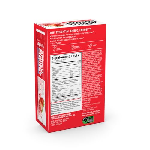 Optimum Nutrition Amino Energy Plus Focus Stick Packs, Strawberry Burst 7Ct - image 9