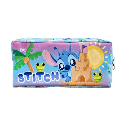 DAC - Estojo Duplo com 2 Zíperes em Tecido - Stitch Kids