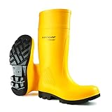 Dunlop C462241 Purofort Full Safety Standard/Mens Boots/Safety Wellingtons (7 US) (Yellow)