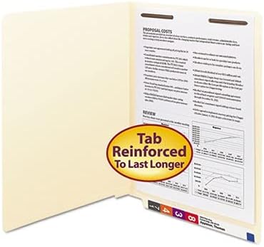 Manila End Tab 1-Fastener Folders with Reinforced Tabs