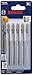 BOSCH T101BR 5-Piece 4 In. 10 TPI Reverse Pitch Clean for Wood T-Shank Jig Saw Blades