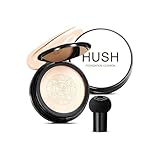 Hush Glow Foundation, Foundation for Older Women, Mushroom Head Air Cushion CC Cream BB Foundation, BB Cream Foundation Makeup Moisturizing Concealer Long-Lasting Full Coverage