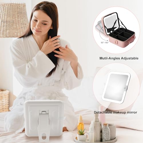 Mocado Travel Makeup Bag With Led Lighted Mirror thumb #4