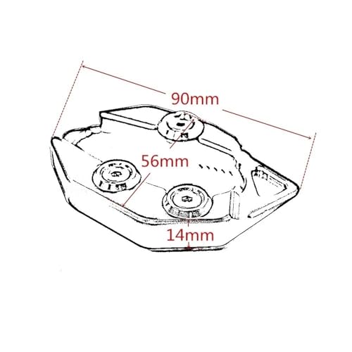 Coussinet de pied de béquille TMAX530 2012-2014 plaque support silver - 5