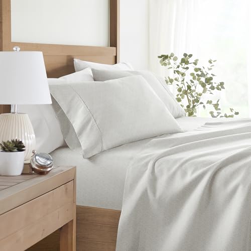 LINENS & HUTCH Sheet Set Patterned Microfiber Ultra Soft Bedding in Modern Circles - Queen Modern Circles Sky Blue