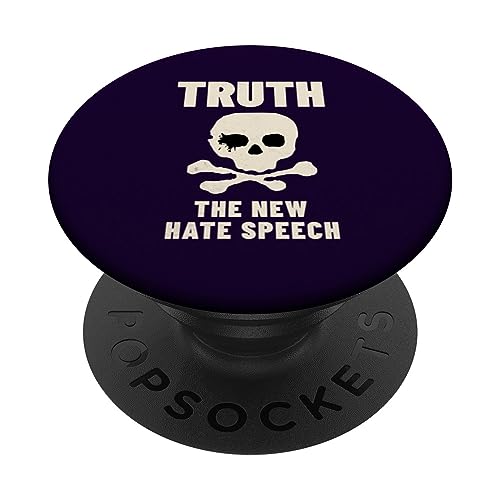 Funny Conservative Politically Incorrect Anti Woke Fake News PopSockets Adhesive PopGrip