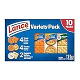 Lance Sandwich Crackers, Variety Pack, 3 Flavors, 10 Individually Wrapped Packs, 6 Sandwiches Each