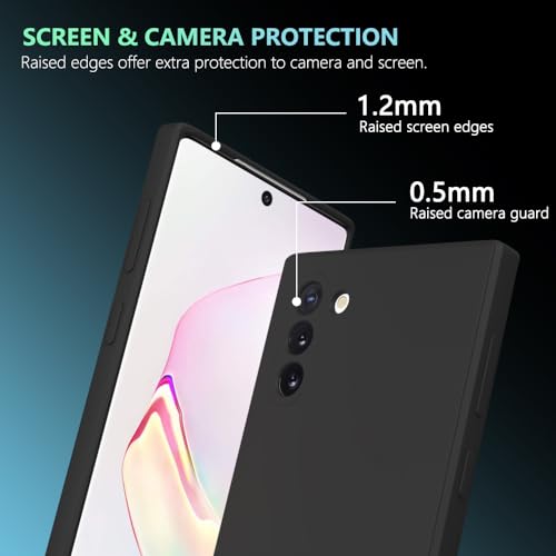 Image of for Samsung Galaxy Note 10 Case Black, Scratch Resistant with Soft Touch, Slim Thin Phone Cover for Samsung Galaxy Note 10