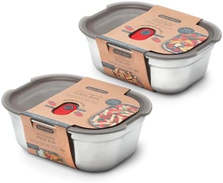 BLACK + BLUM - Lunch Box - Microwavable Stainless Steel, Plastic-...