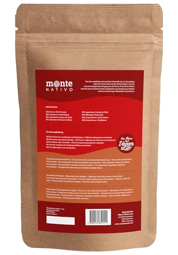 Chiliflocken Monte Nativo (500g) - Getrocknete Chilli Flocken - Chili Gewürz - Schonend getrocknete und aromatische Gewürze ideal zum Kochen und Würzen - Intesives Aroma und Geschmack