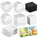 Kühlschrankmagnet Set 20 Stück Acryl DIY Fotomagnete zum Selbst Gestalten