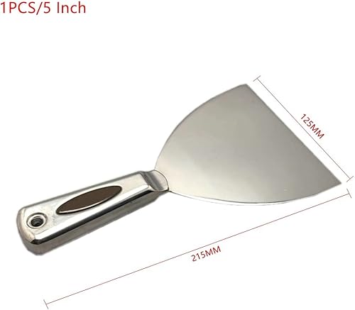 Miniatura 2 de Herramienta de pintura de acero inoxidable para masilla, espátula de relleno, espátula, rascador, decoración de pared, herramienta de mano (1 unidad