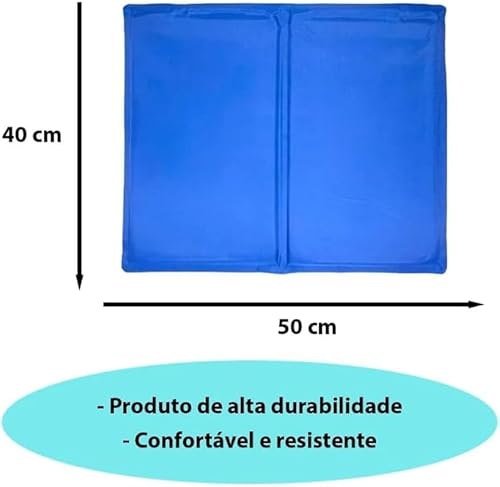Tapete Gelado Pet Refrescante 40x50cm - Conforto Térmico para Cães e Gatos