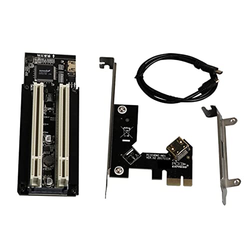 Carte d'extension PCIE vers double emplacement PCI pour carte de montage USB PC