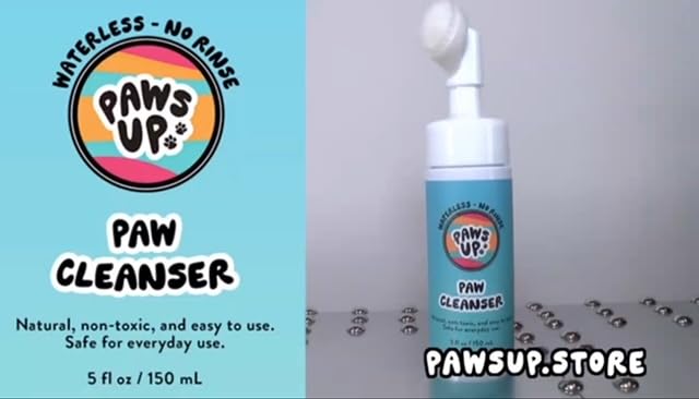 Paws Up No Rinse Paw Cleaner. Gentle, Non-Scented and pH Balanced to Provide Maximum Cleaning Power While Gentle on Your Dog. 5 Fluid Ounces Bottle with Silicone bristles. The Ultimate Paw Cleaner.