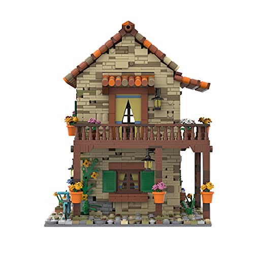 LAKA Creator Italian Residential Modular 2950Pcs MOC-77566 Street View Italienisches Haurs Architekturmodell Kompatibel… – Bild 4
