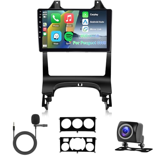 Produktbild von Für Peugeot 407 2004-2011 Android 13 Autoradio GPS Navi BT WIFI RDS DAB
