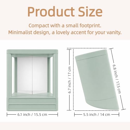 ChicReflect Non-Reversing Mirror - Tabletop Non Inverted Mirror, True Image No Left-Right Flip Cosmetic Mirror for Daily Grooming & Makeup Application — view 6