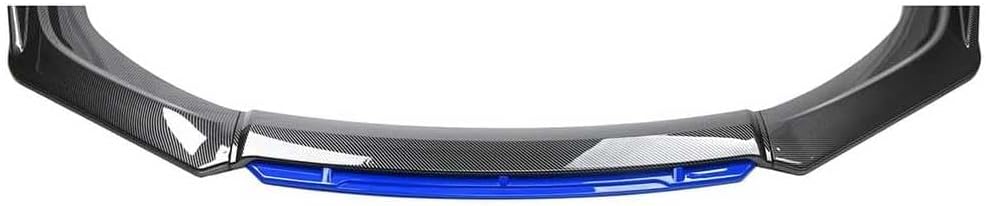 Car Front Bumper Lip Spoiler for BMW X1 E84 2009-2015, Lower Lip Splitter Chin Body Kit Air Dam Canard Chin Protector ABS Exterior Modification Sport Style,D-Carbon Fiber Blue