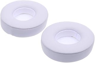 ibasenice Beats Solo 2 & 3 Earpad Replacement - Memory Foam Replacement Ear Pads Wireless Headphone Covers Headset Pads Sponge Earpads Cushions Compatible for Beats Solo 3 Solo 2 (White)