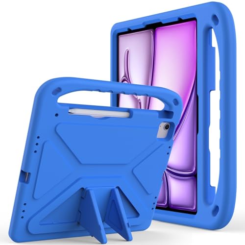 Étui robuste en mousse EVA pour iPad Air 13 pouces M2 2024 bleu