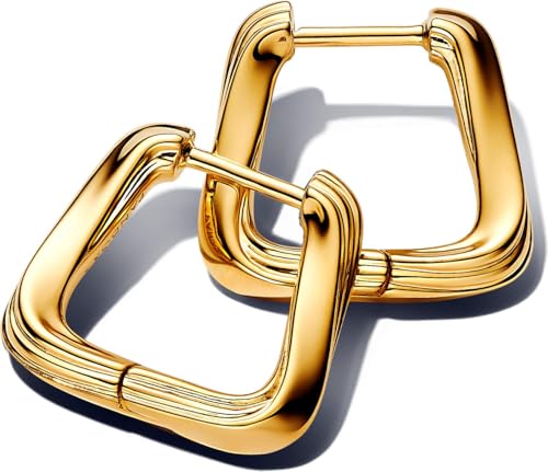 Créoles triangle torsadé PANDORA Essence pour sublimer vos tenues de bureau