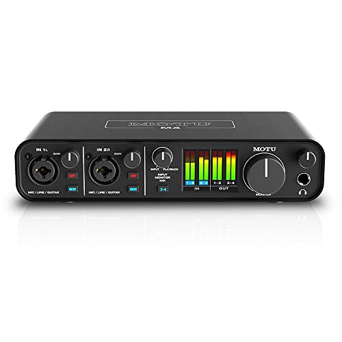 Motu M4 4X4 Usb Audio Interface With Akg Project Studio P220 Condenser Mic, Hpc-A30 Studio Monitor Headphones & Xlr Cable Bundle #TOP1