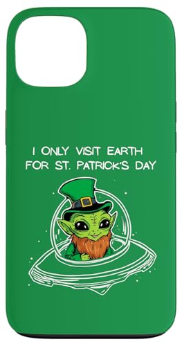 Alien Leprechaun UFO I Only Visit Earth for St.Patrick's Day Coque pour iPhone 13