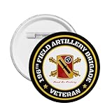 Qauirfe US 196th Field Brigade Veteran Express Your Unique Style with Our Fashionable Round Badges Large