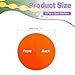 PATIKIL Spot Markers 8 Inch, 6 Pcs Non-Slip Floor Dots Agility Markers Flat Field Cones Poly Dots for Gym PE Speed Training Dance Soccer Basketball Sports, Orange