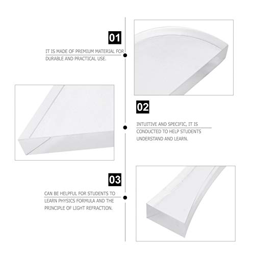VILLCASE 4Pcs Lente Ótica de Vidro Lente Côncava Luz Lente Ótica de Vidro Cristal Fotografia Prisma