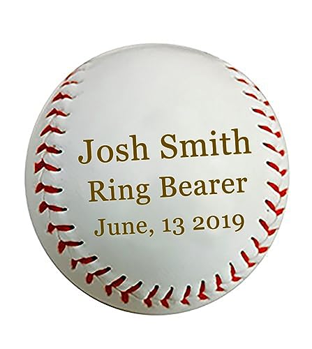 Custom Customized Personalized Synthetic Leather Baseball Gift for Him, for