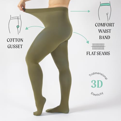 CALZITALY Opaque Colour tights, Thick tights, Microfiber 3D Pantyhose, 80 DEN | S, M, L, XL, XXL, 3XL, 4XL | Italian Hosiery2