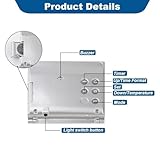 Lyai LCD Digital Travel Clock, Foldable Desktop Alarm Clock with Backlight, Date Day and Temperature Display Snooze, Small Portable Battery Powered Desktop Alarm Clock For Bedroom, Office - Image 4