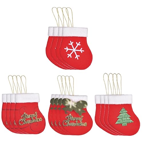 Décorations de Noël et mini chaussettes traditionnelles pour sapin de Noël