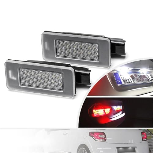 Luz LED de matrícula Canbus para Citroen C4 Cactus sin errores en el cuadro 3