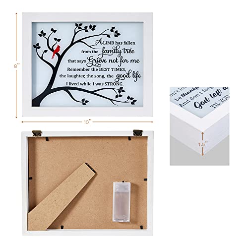 Woodexpe Sympathy Gift Led Memorial Shadow Box 8X10 Memorial Gifts For Loss Of Loved One - A Limb Has Fallen #TOP4