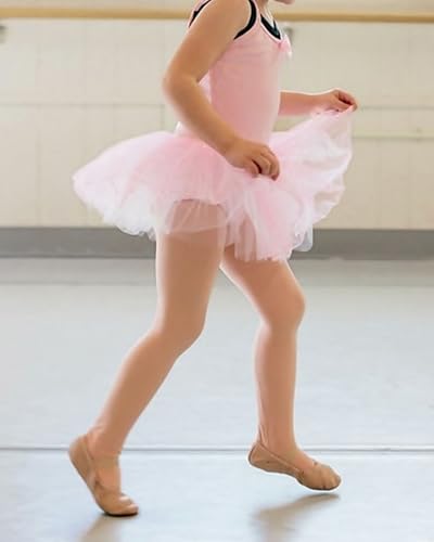 Stelle Girls' Ultra Soft Pro Dance Tight/Ballet Footed Tight(Toddler/Little Kid/Big Kid),TN,M Tan - Thumbnail 3