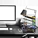 Auledio 5-Tier Mesh Desktop Organizer File Folder with Sorters Basket, Document Letter Tray Holder Desk Accessories Organization Supplies for Office or Home, Black