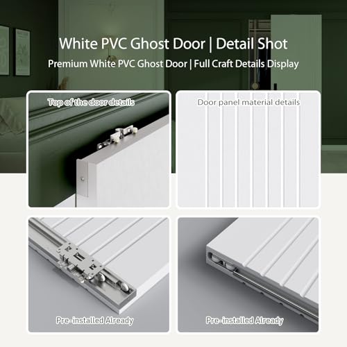 Image of Fredbeck 40in Concealed Barn Doors Hidden Ghost Sliding Door with Hardware