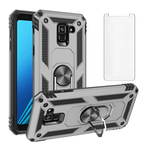 Coque Samsung Galaxy A8 2018 silicone antichoc avec verre trempé