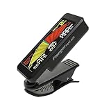 UPKOCH Geigenstimmer sensorisches Metronom-Klangspielzeug mechanisches Metronom Disco-Glühbirne High-Definition-Display Monitor Ton Soundbar metronome Tuner Black