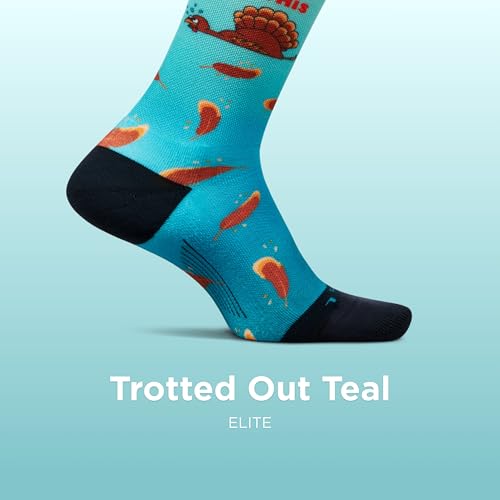 Image of Feetures Elite Ultra Light Cushion Mini Crew Sock - Sport Sock with Targeted Compression