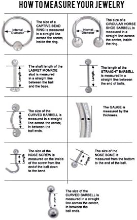 BodyJewelryOnline LionGothic Dermal Anchors Professional Piercing Kit, Includes [Dermal Punch Tool, Dermal Forceps, Gloves, Alcohol Pads, Anchor Tops/Base], High-Grade Surgical Steel, Hypoallergenic