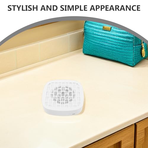Mini aspiradora de uñas blanca con protección térmica y extractor portátil 5