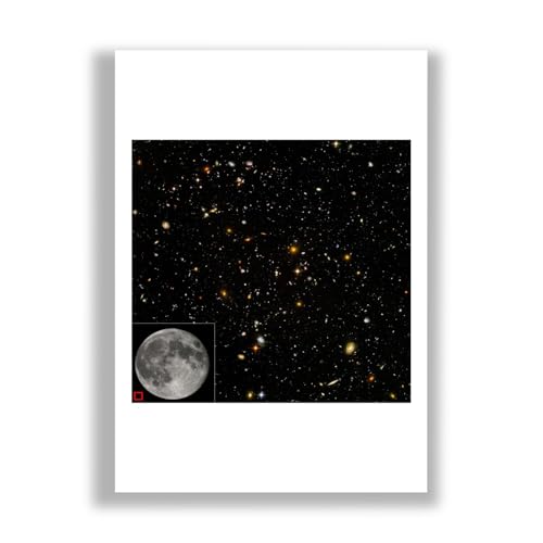 Lámina Hubble Ultra Deep Field con impresión artística mate premium