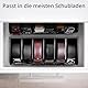 Winter Shore Schwarze Box zur Gürtel Aufbewahrung - Organizer Schublade, Schrank & Garderobe aus Dunklem Bambus mit 6 Fächern - Natürlicher Schrank Organizer für Damen & Herren für Accessoires, Uhren