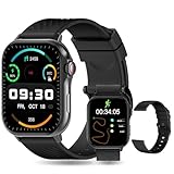 PEJE Smartwatch 1,39” （Atender/Fazer Chamadas）, à prova d'água IP67, recebe notificações, mais de 120 modos esportivos, compatível com telefones Android e iPhone preto(Preto)