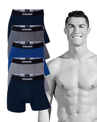 CR7 Boxershorts Herren Baumwolle – Cristiano Ronaldo Premium Herren Unterhosen – Männer Baumwoll Boxershorts Set – Komfort & Style – 5er-Pack